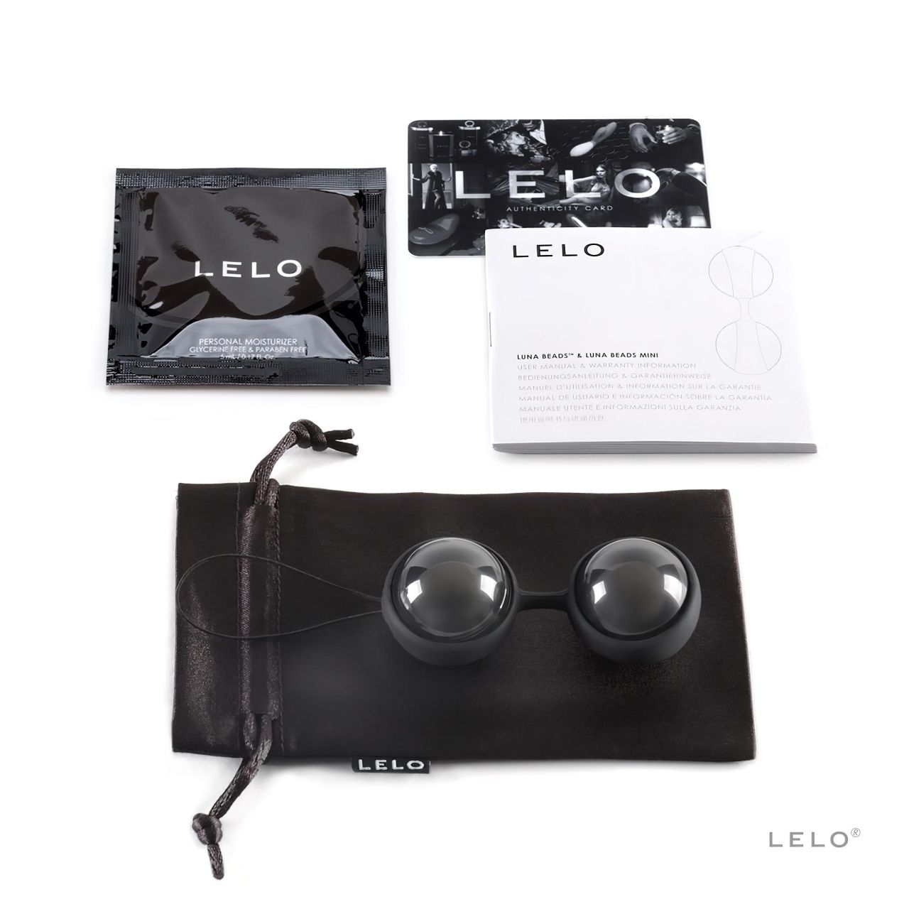 LELO Luna Noir- variálható gésagolyó