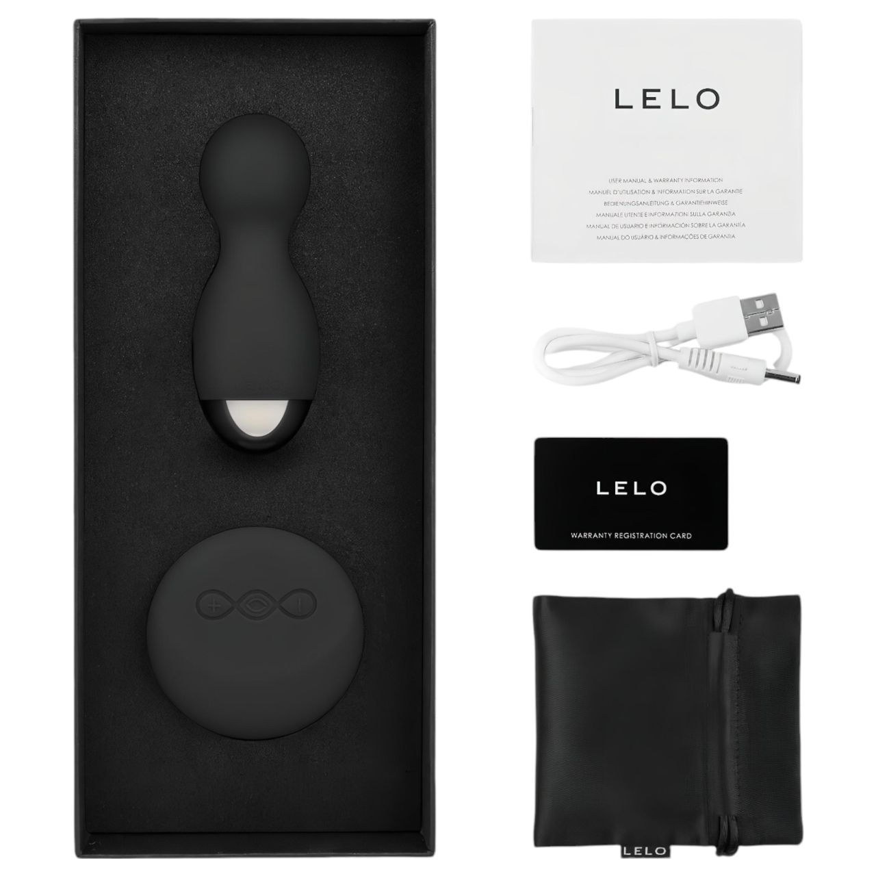 LELO Hula - forgó vibrációs tojás (fekete)