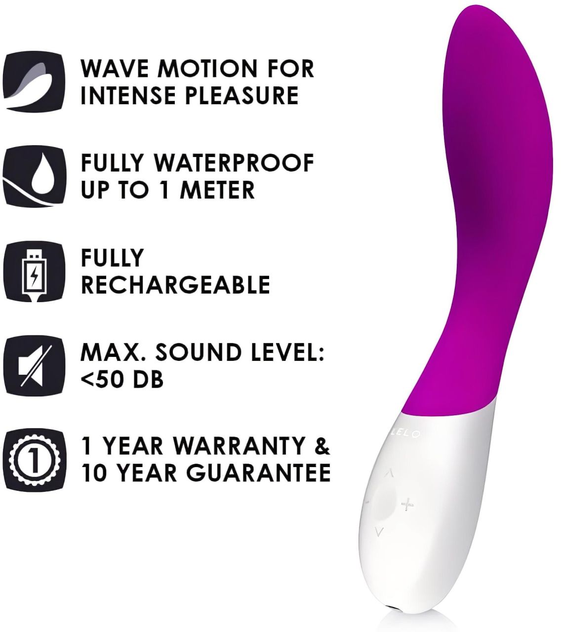 LELO Mona Wave - vízálló G-pont vibrátor (lila)