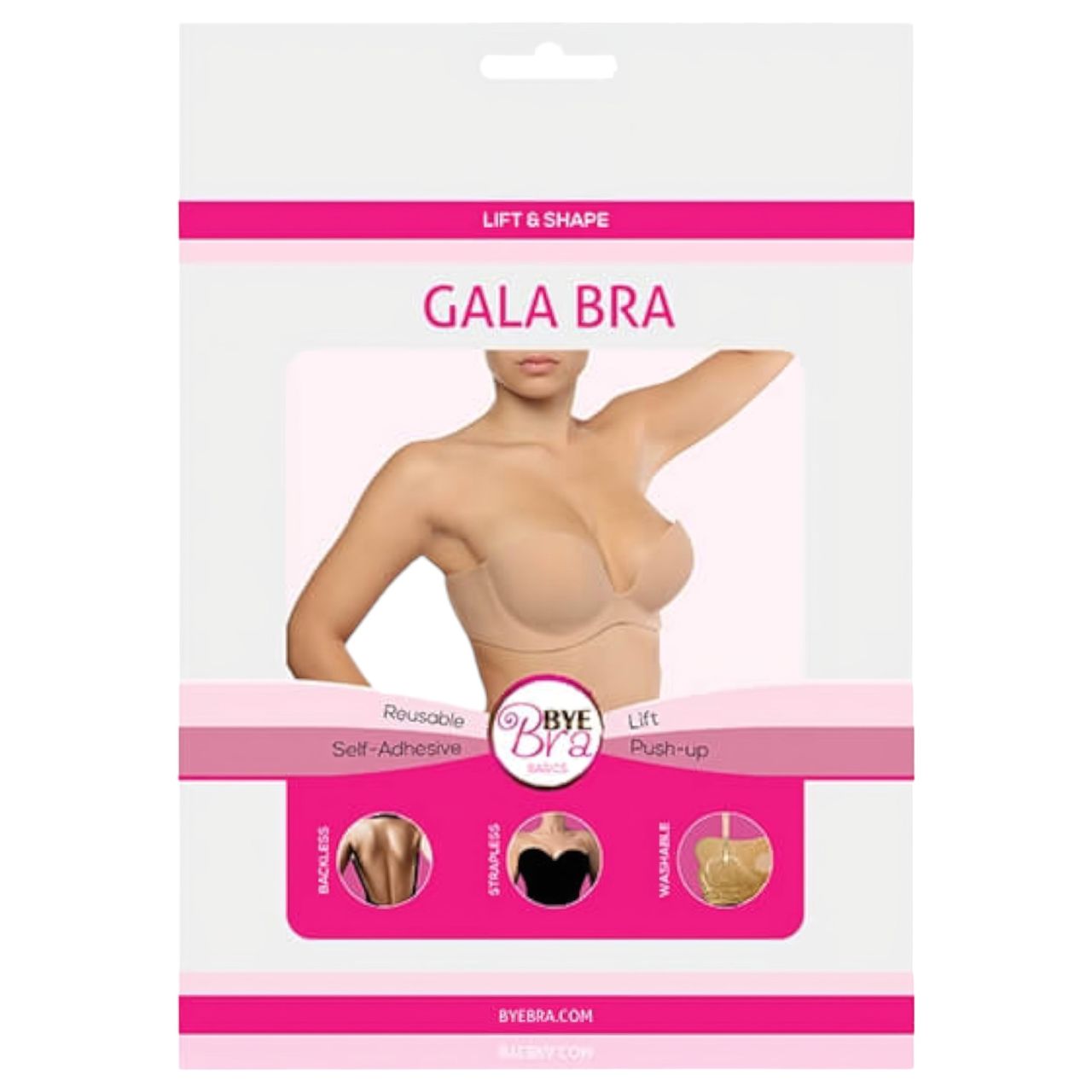 Bye Bra Gala A - rejtett Push-up melltartó (nude)