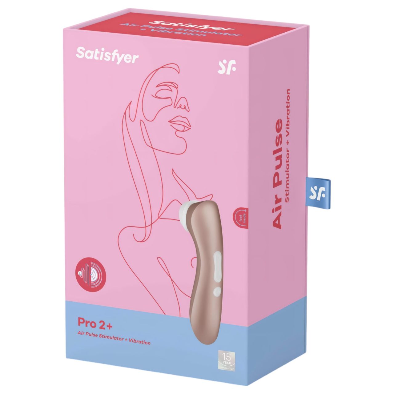 Satisfyer Pro 2+ - akkus csiklóizgató vibrátor (barna)