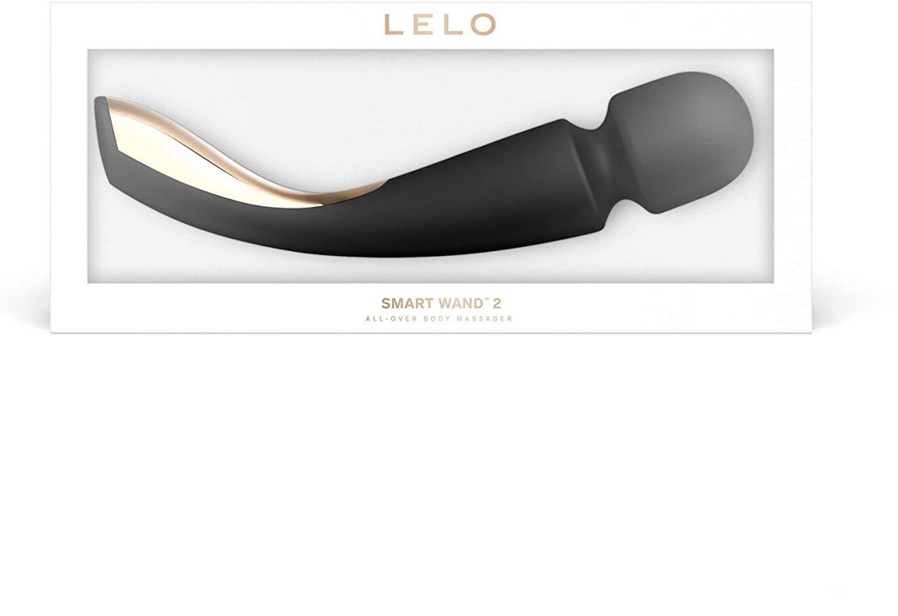 LELO Smart Wand 2 - nagy - akkus, masszírozó vibrátor (fekete)