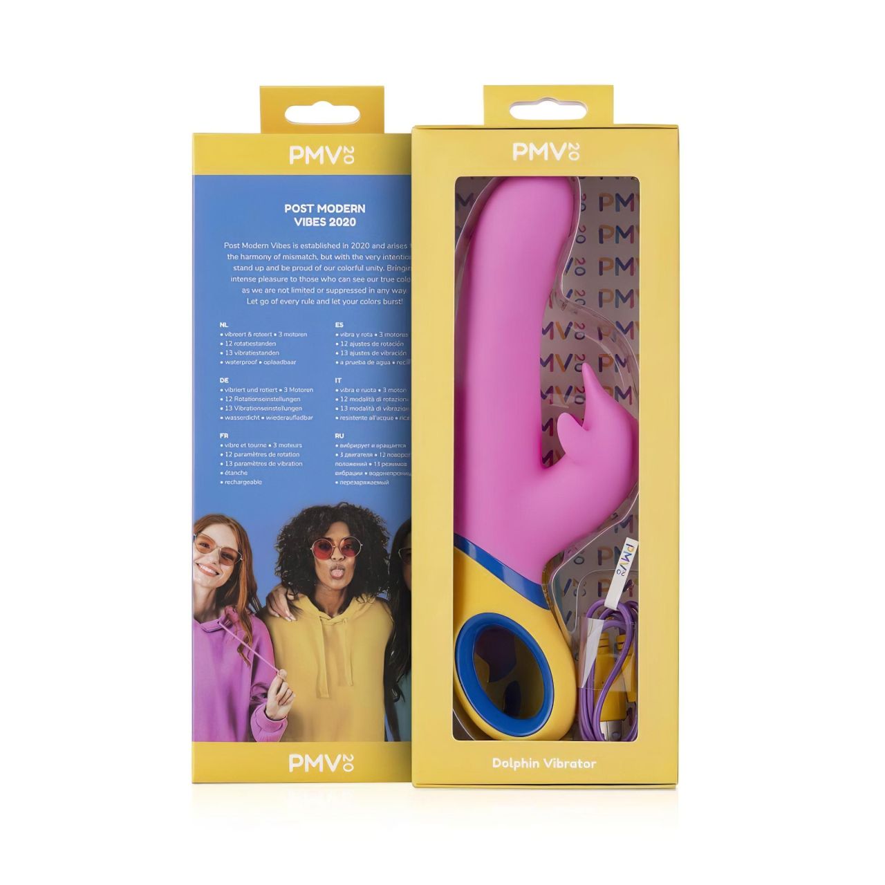 PMV20 Copy Dolphin - forgó, csiklókaros vibrátor (pink) PMV20 Copy Dolphin - forgó, csiklókaros vibrátor (pink)