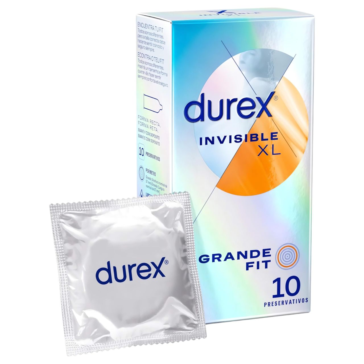 Durex Invisible XL - extra nagy óvszer (10db)