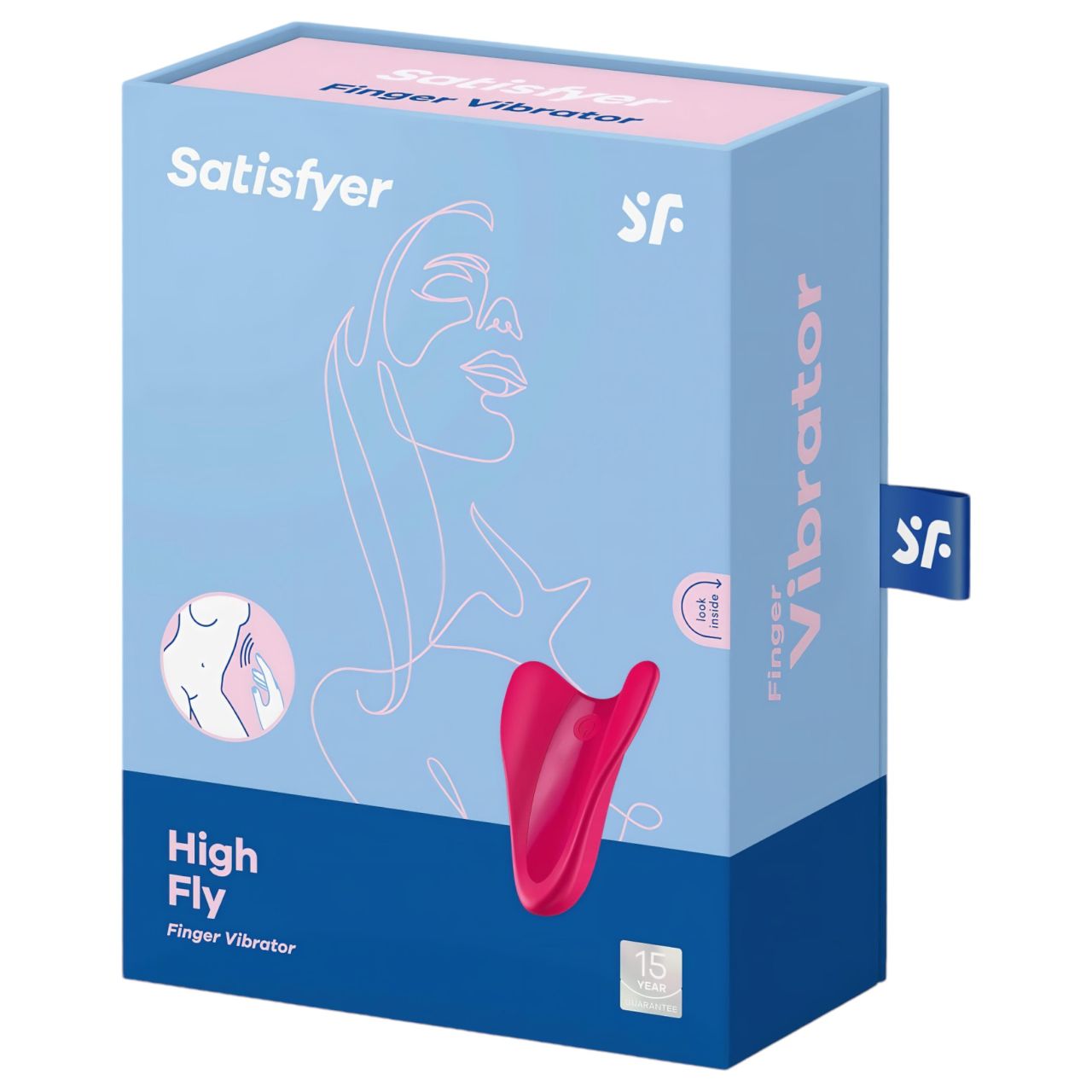 Satisfyer High Fly - akkus, vízálló csiklóvibrátor (magenta)