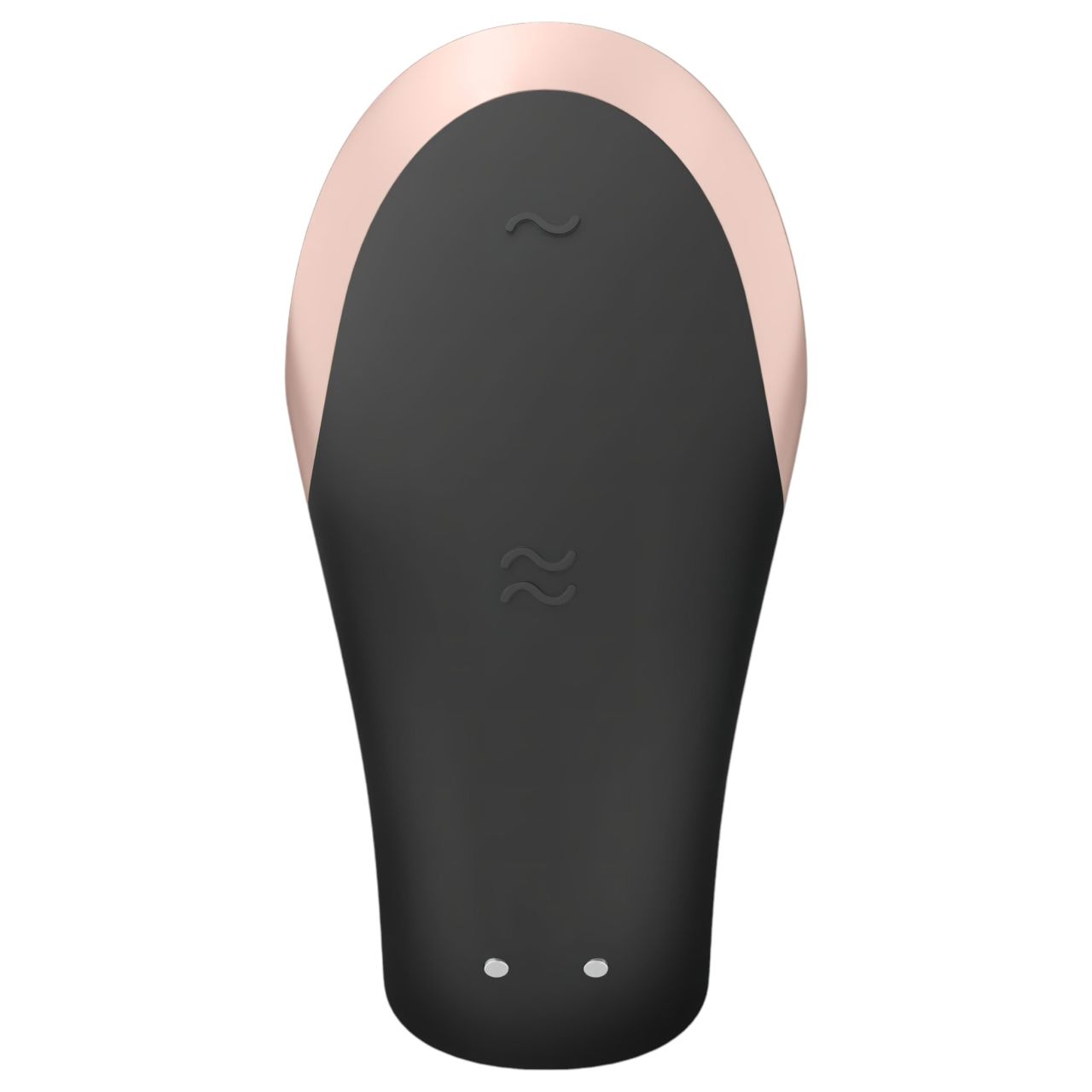 Satisfyer Double Love - okos, vízálló, rádiós párvibrátor (fekete)