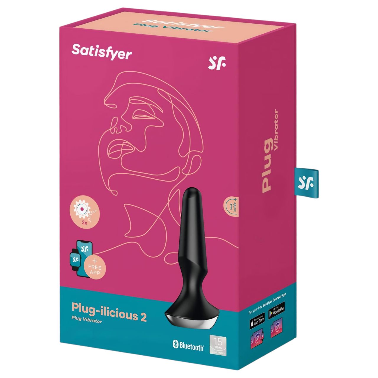 Satisfyer Plug-ilicious 2 - okos anál vibrátor (fekete) Satisfyer Plug-ilicious 2 - okos anál vibrátor (fekete)