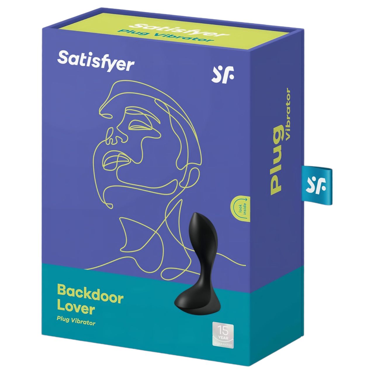 Satisfyer Backdoor Lover - akkus, vízálló anál vibrátor (fekete)