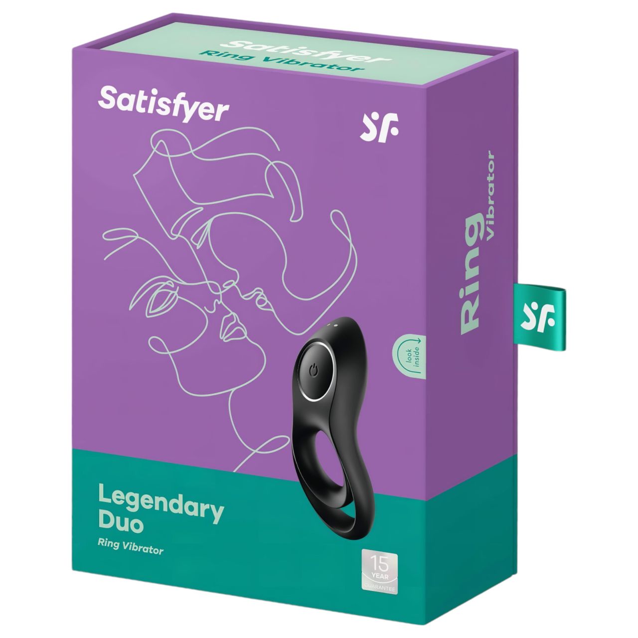 Satisfyer Legendary Duo - akkus, vibrációs péniszgyűrű (fekete)