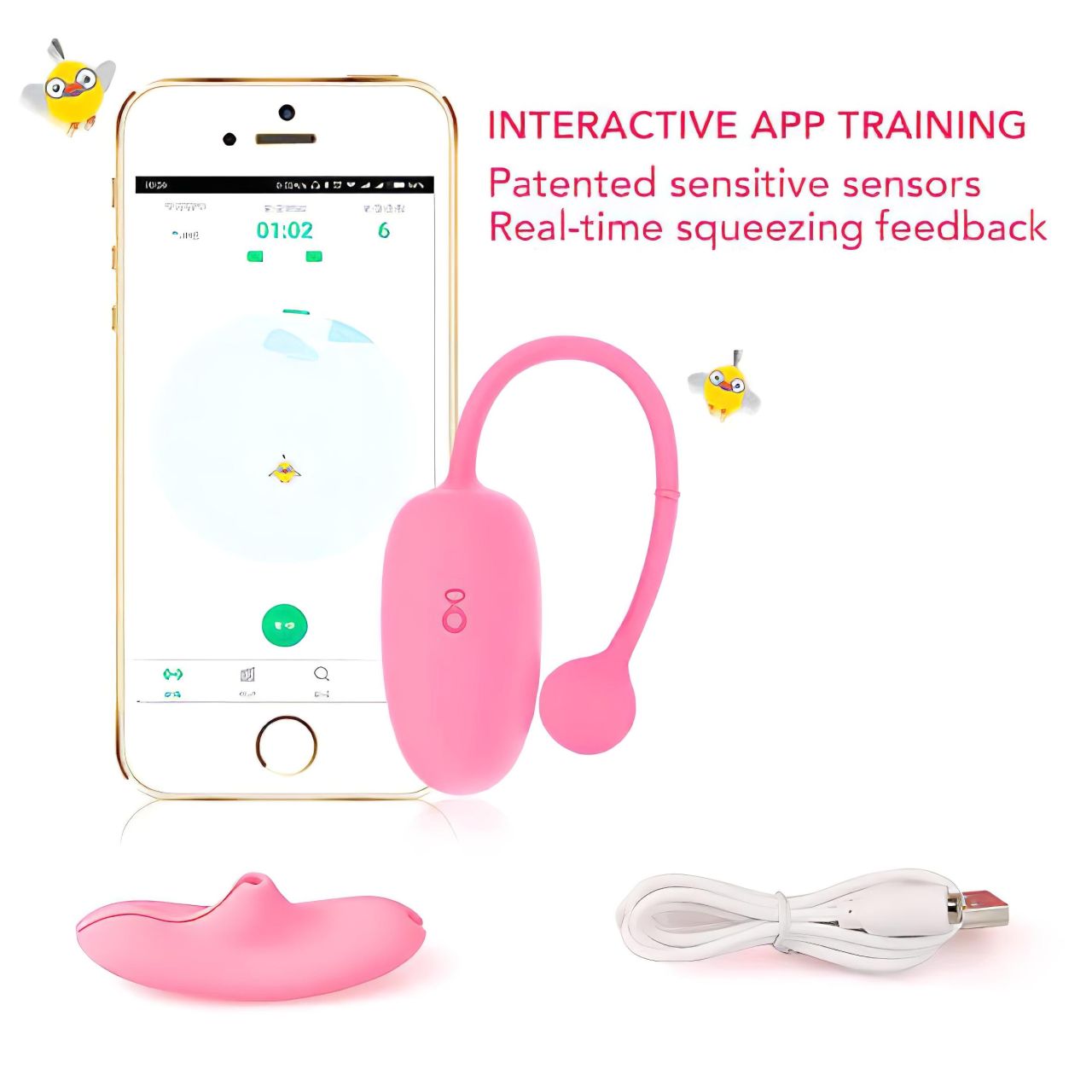 Magic Motion Kegel Coach - okos, akkus vibrációs gésagolyó (pink)