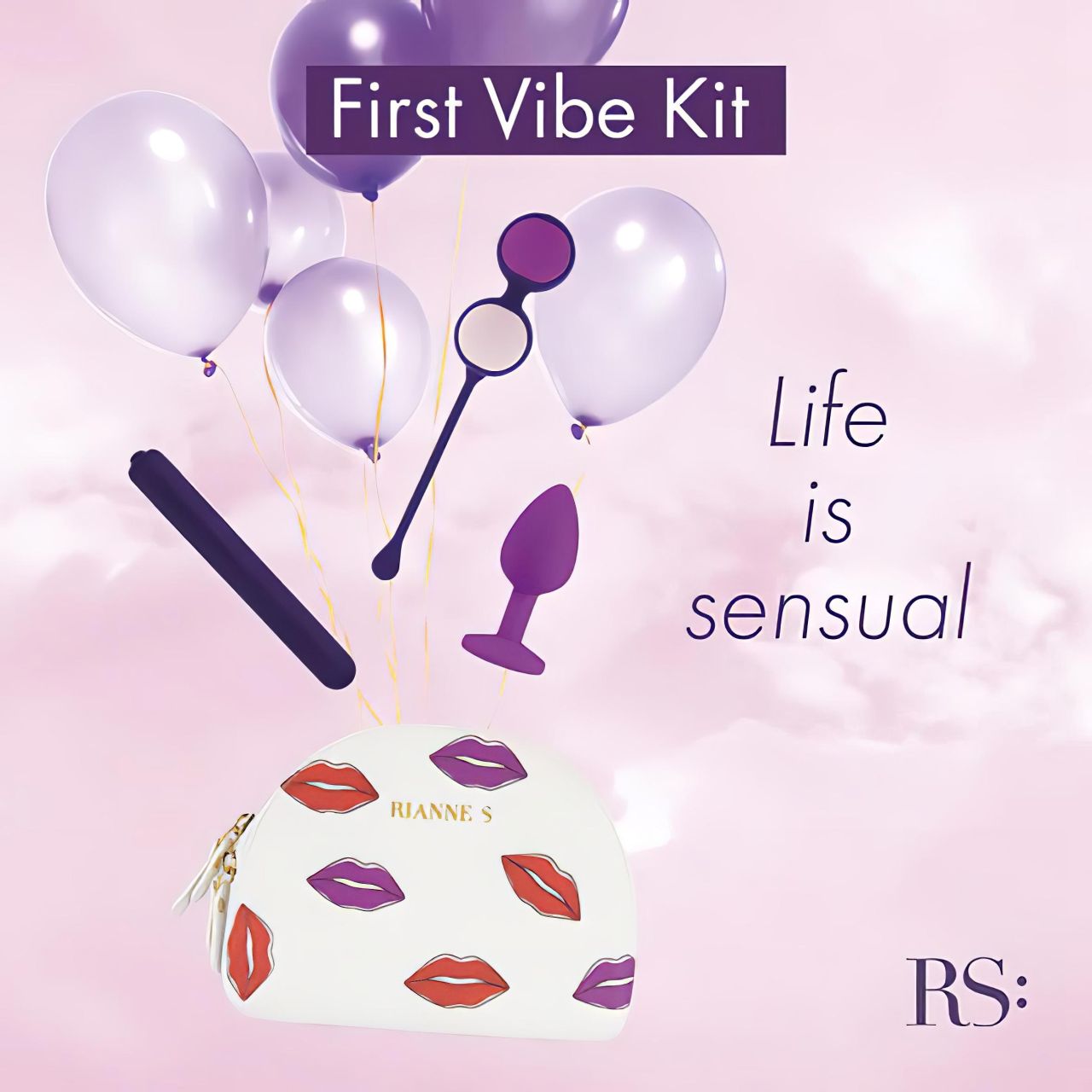 / Rianne Essentials First - vibrátor szett - lila (3 részes)