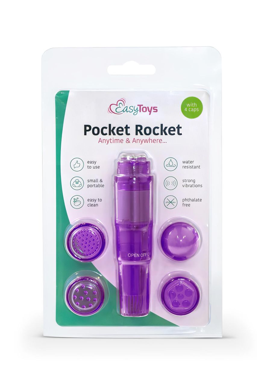 Easytoys Pocket Rocket - vibrátoros szett - lila (5 részes)