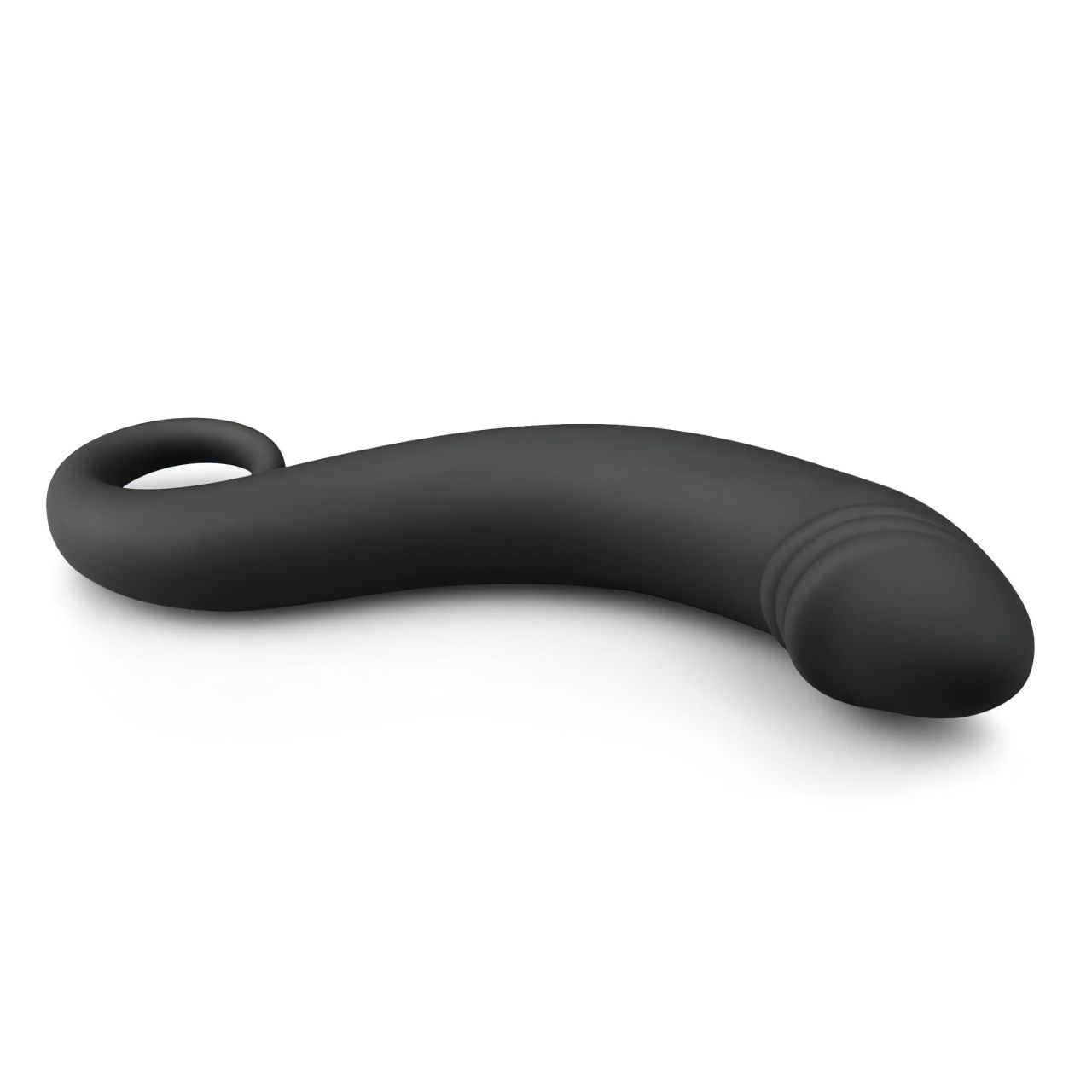 EasyToys Curved Dong - szilikon anál dildó (fekete)