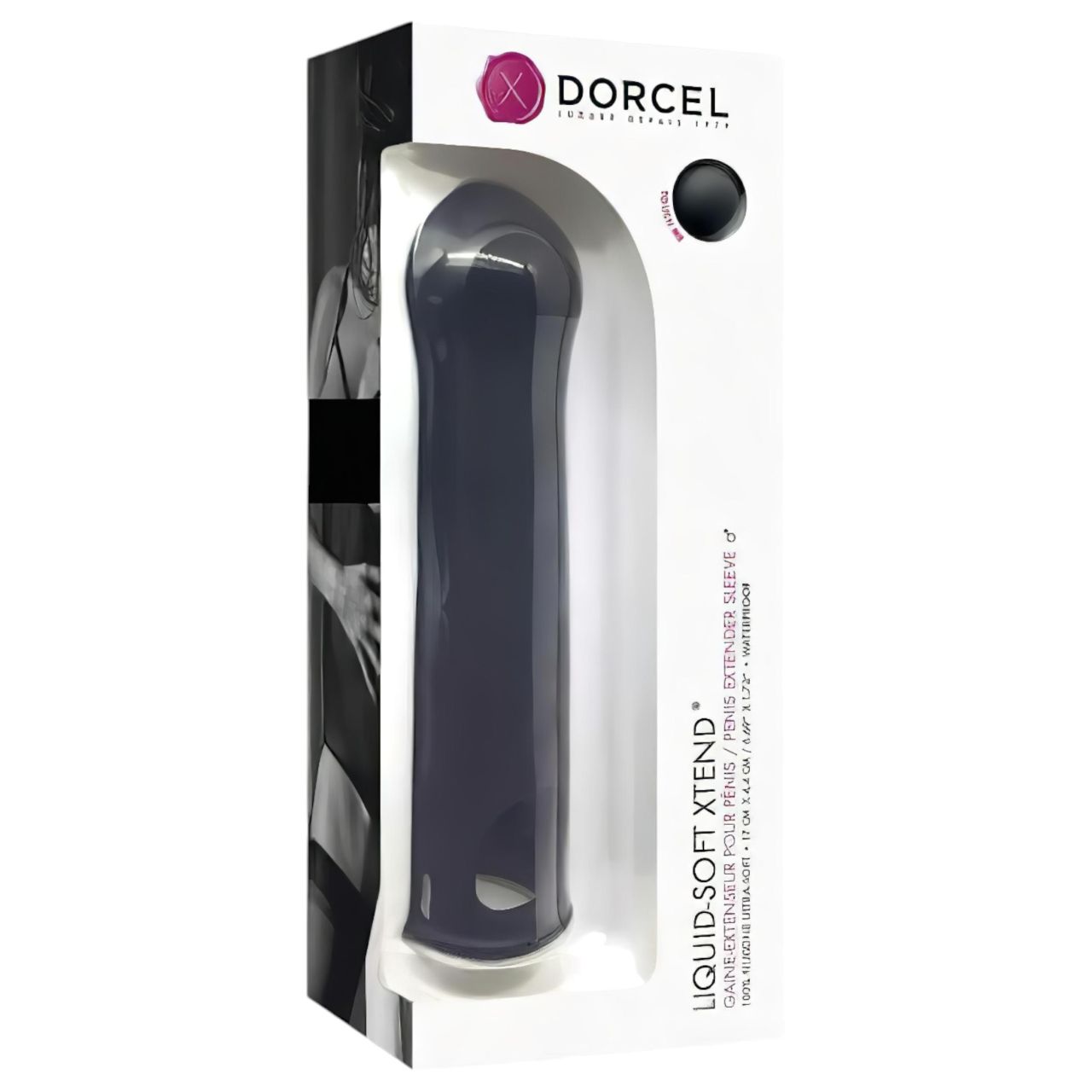 / Dorcel Liquid-soft Xtend - péniszköpeny (fekete)