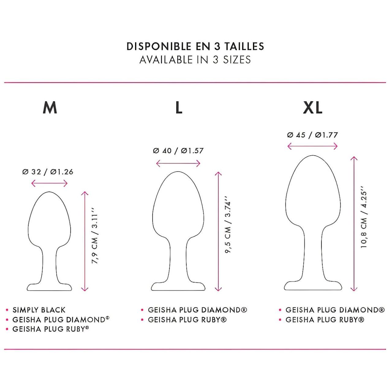 Dorcel Geisha Plug Diamond XL - fehér köves anál plug (fekete) Dorcel Geisha Plug Diamond XL - fehér köves anál plug (fekete)