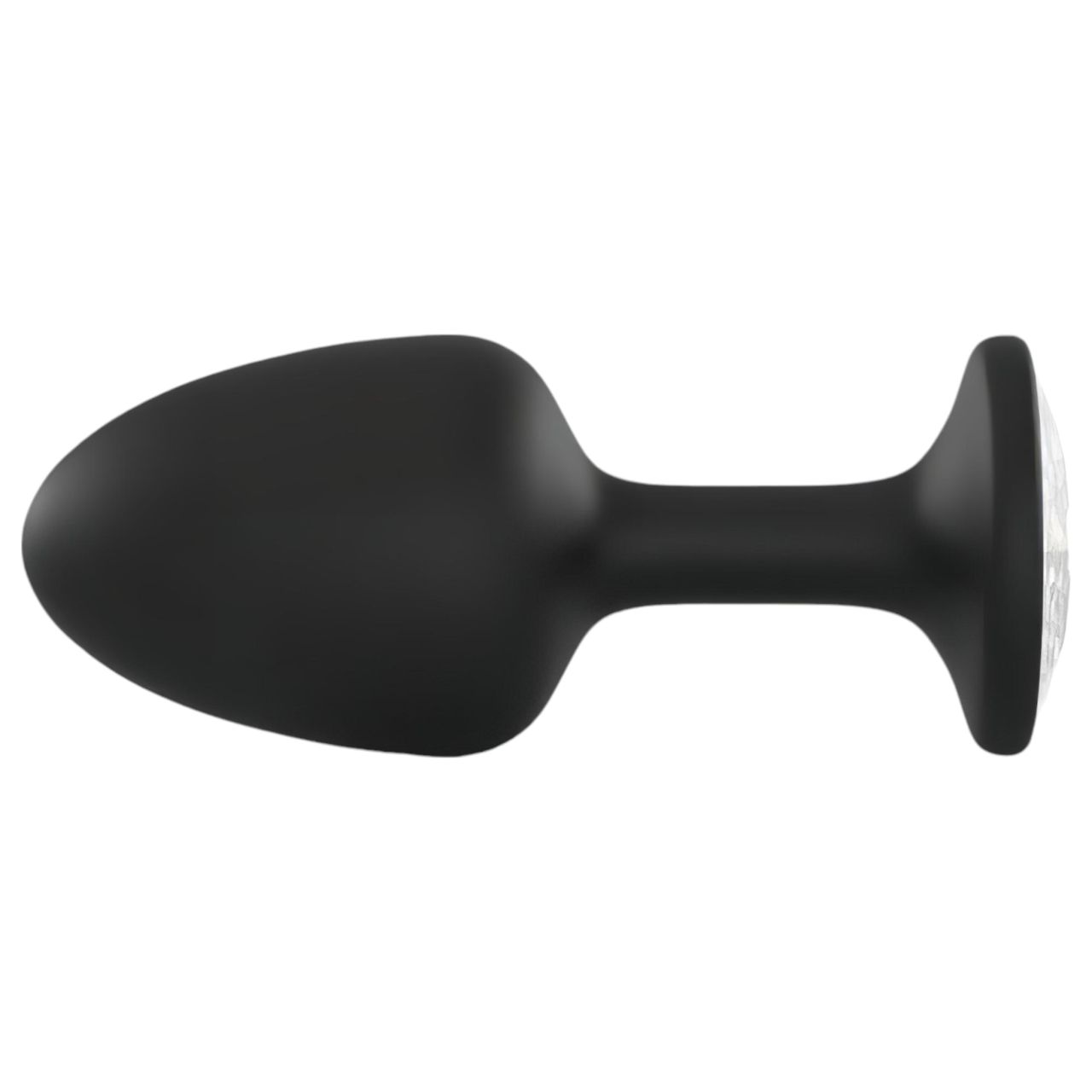 Dorcel Geisha Plug Diamond L - fehér köves anál plug (fekete) Dorcel Geisha Plug Diamond L - fehér köves anál plug (fekete)