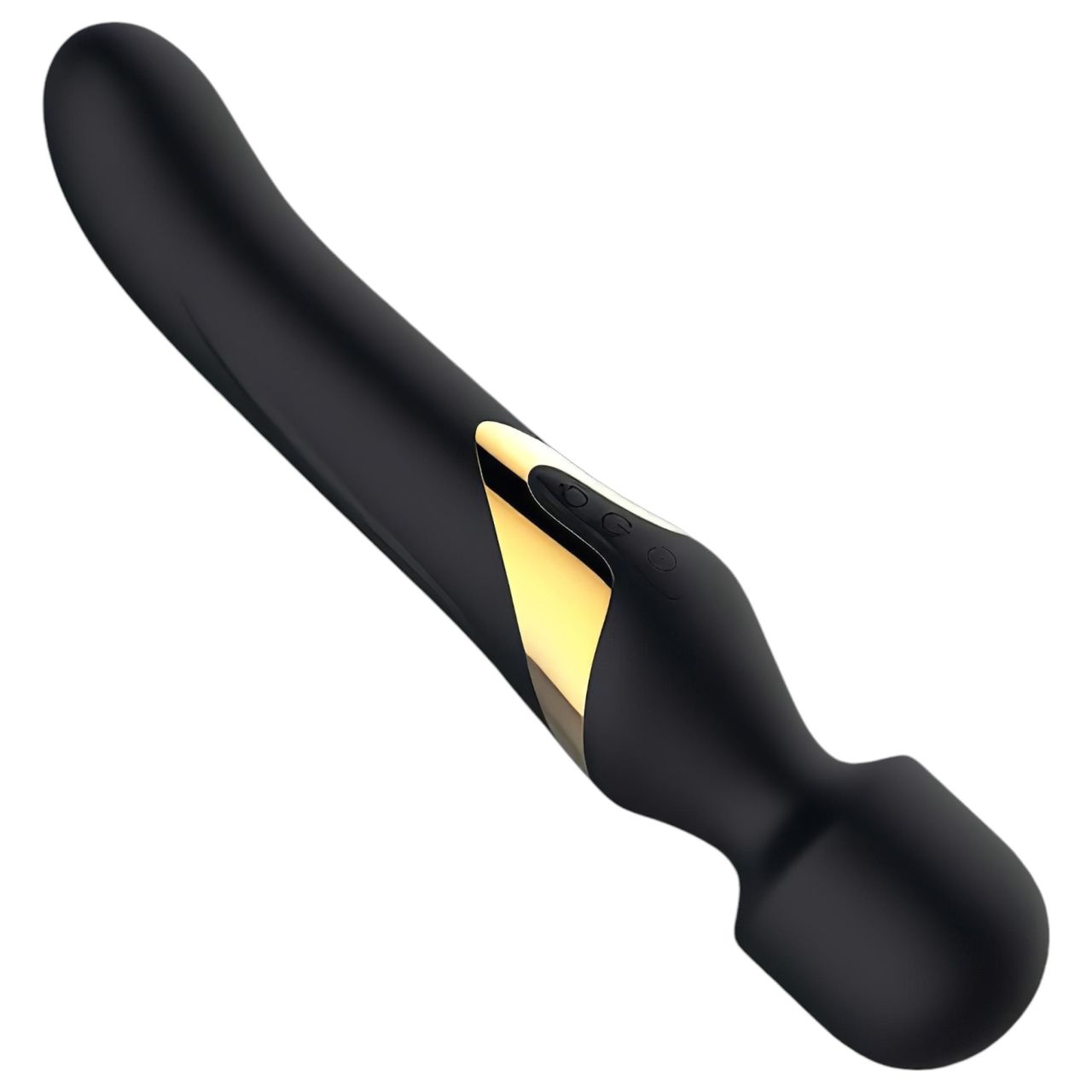 Dorcel Dual Orgasms Gold - akkus, 2in1 masszírozó vibrátor (fekete)