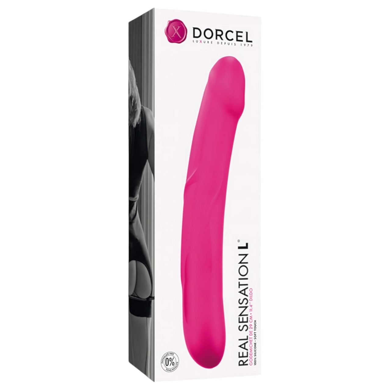 Dorcel Real Sensation L - szilikon dildó (pink) Dorcel Real Sensation L - szilikon dildó (pink)