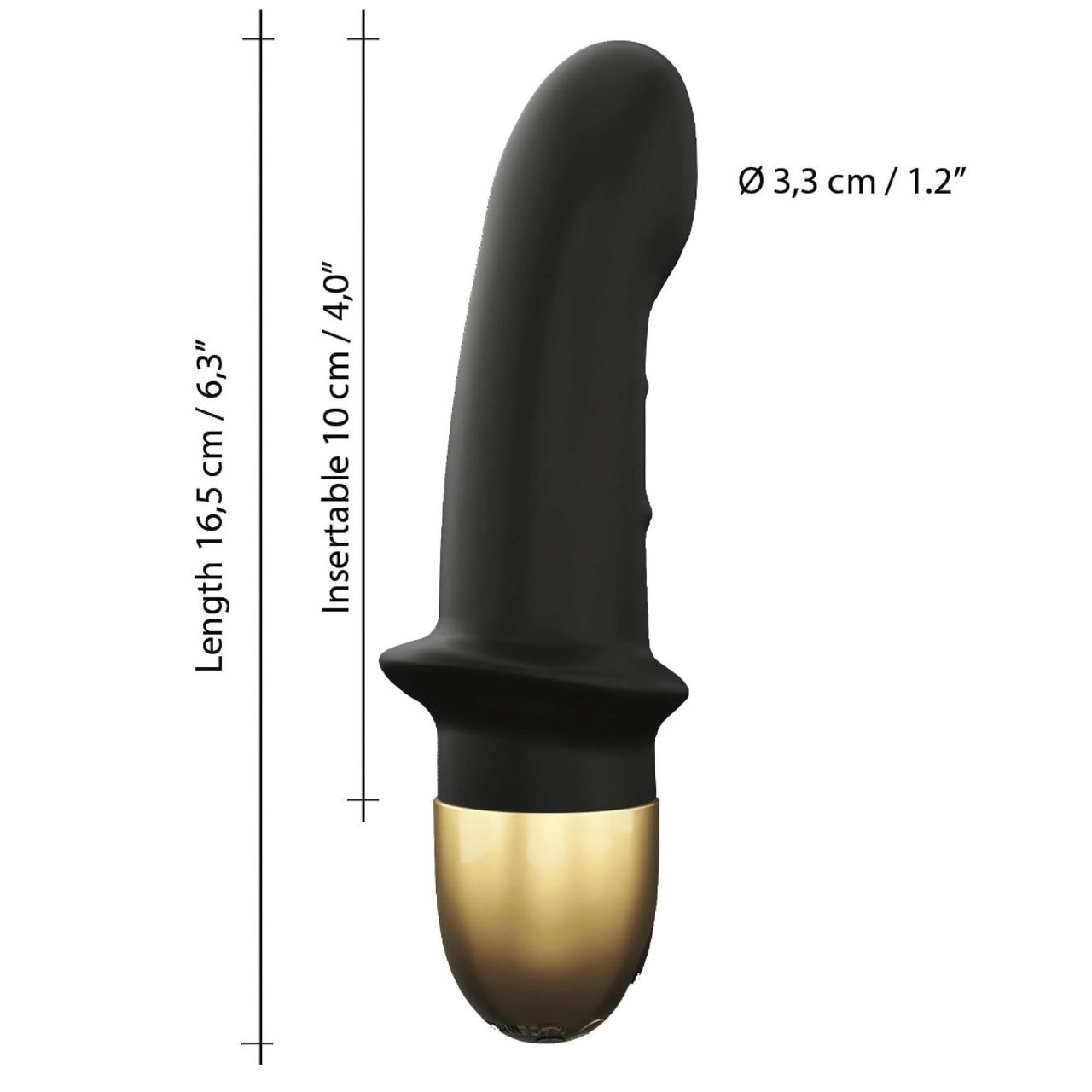 / Dorcel Mini Lover 2.0 - akkus, G-pont vibrátor (fekete-arany)