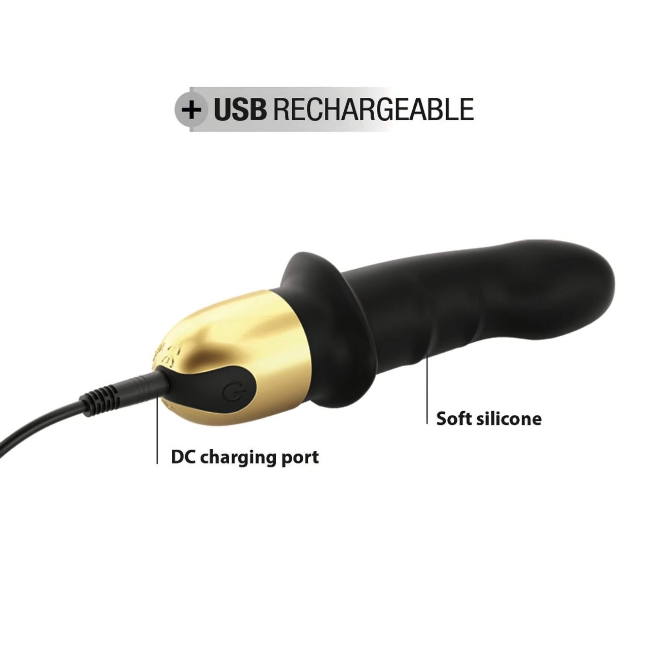 / Dorcel Mini Lover 2.0 - akkus, G-pont vibrátor (fekete-arany)