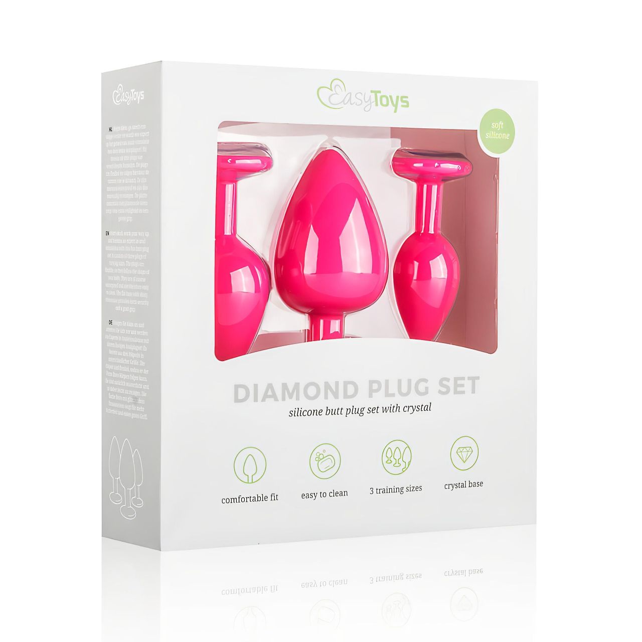 Easytoys Diamond - anál dildó szett (pink)