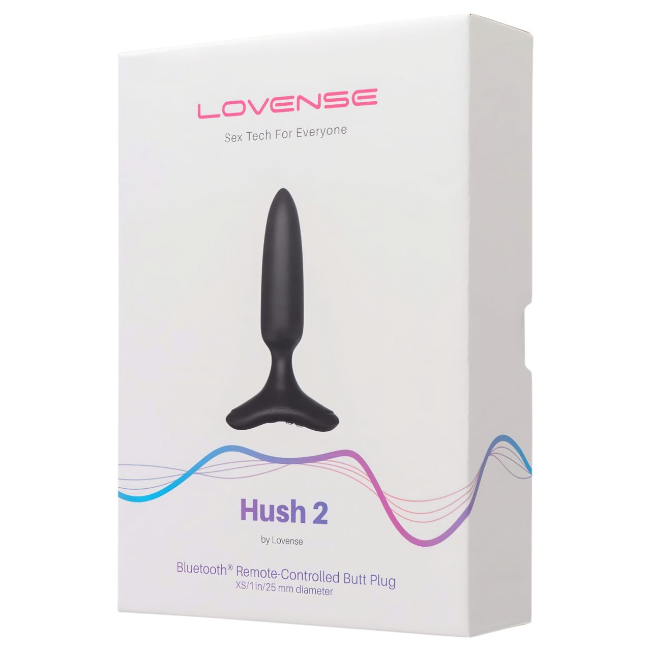 LOVENSE Hush 2 XS - akkus kis anál vibrátor (25mm) - fekete