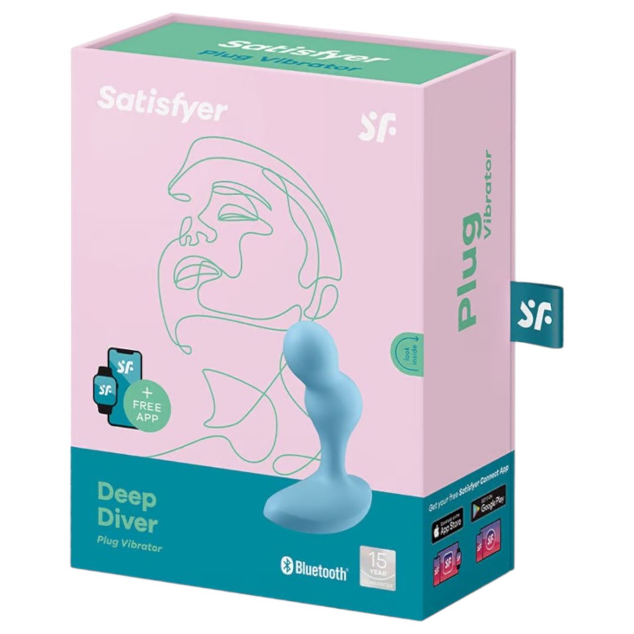 Satisfyer Deep Diver - okos anál vibrátor (kék) Satisfyer Deep Diver - okos anál vibrátor (kék)