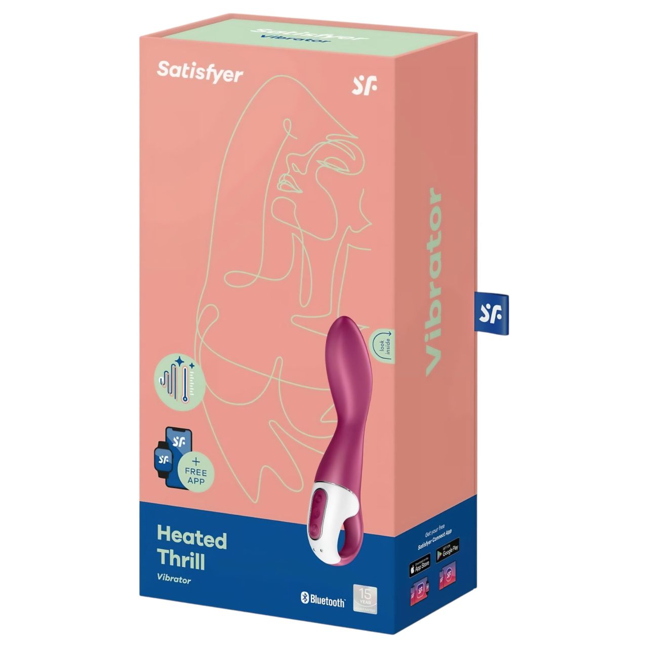 Satisfyer Heated Thrill - okos melegítő vibrátor (piros) Satisfyer Heated Thrill - okos melegítő vibrátor (piros)