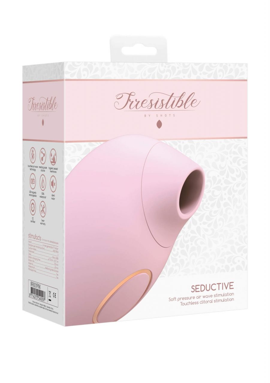 / Irresistible Seductive - akkus, léghullámos csiklóizgató (pink)