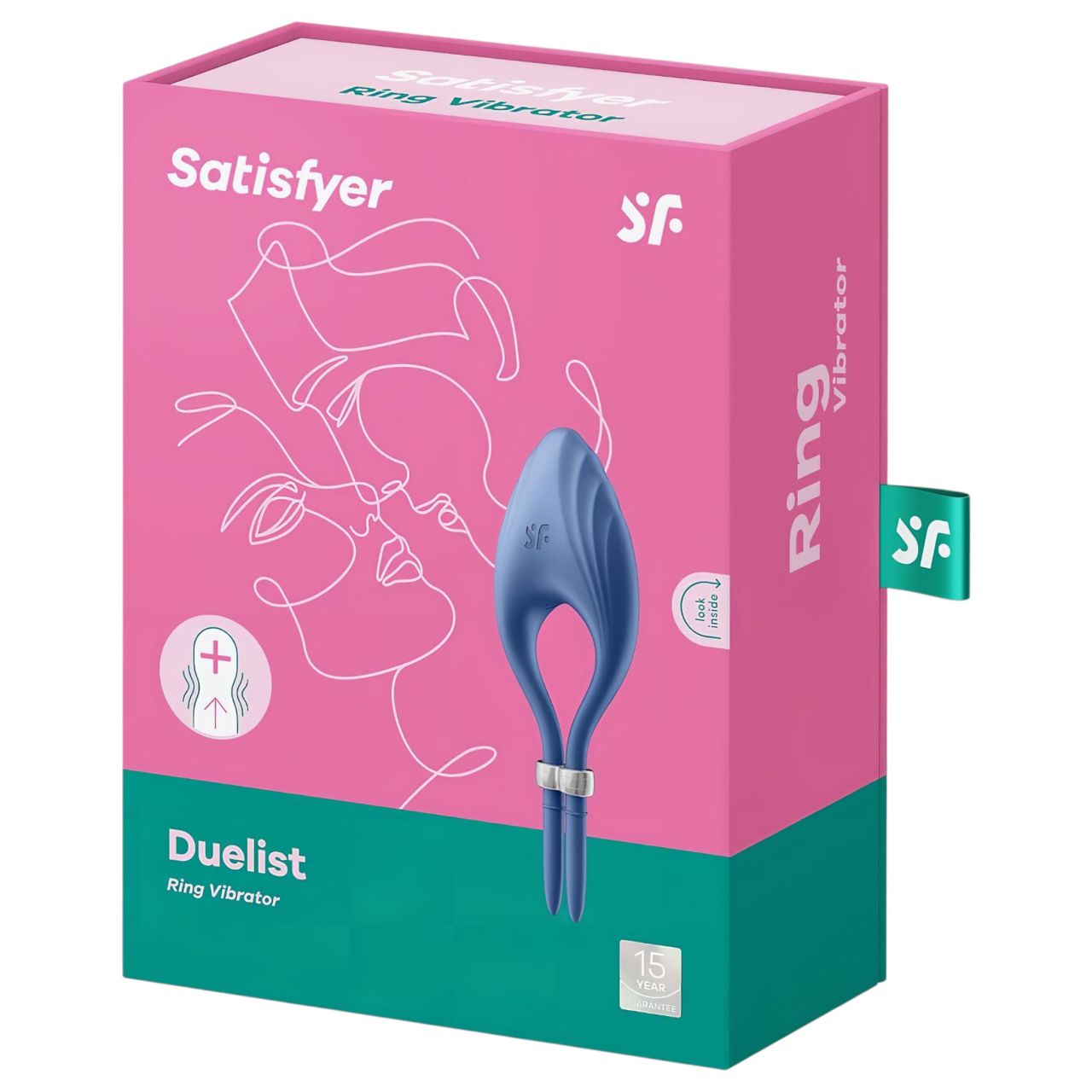 Satisfyer Duelist - akkus vibrációs péniszgyűrű (kék)