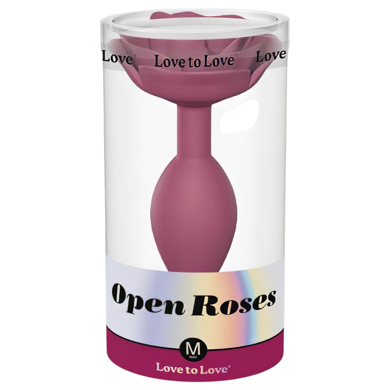 Love to Love Open Roses M - szilikon anál plug (piros) Love to Love Open Roses M - szilikon anál plug (piros)