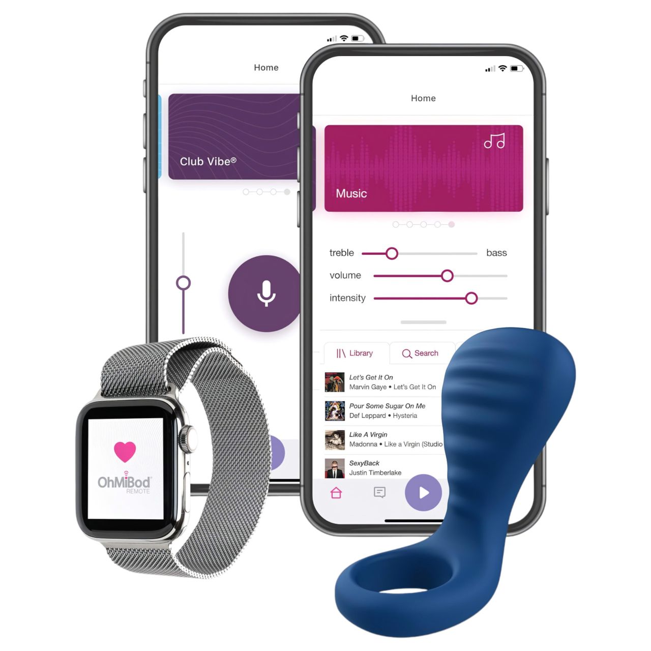 OHMIBOD Bluemotion Nex 3 - okos, vibrációs péniszgyűrű (kék) OHMIBOD Bluemotion Nex 3 - okos, vibrációs péniszgyűrű (kék)