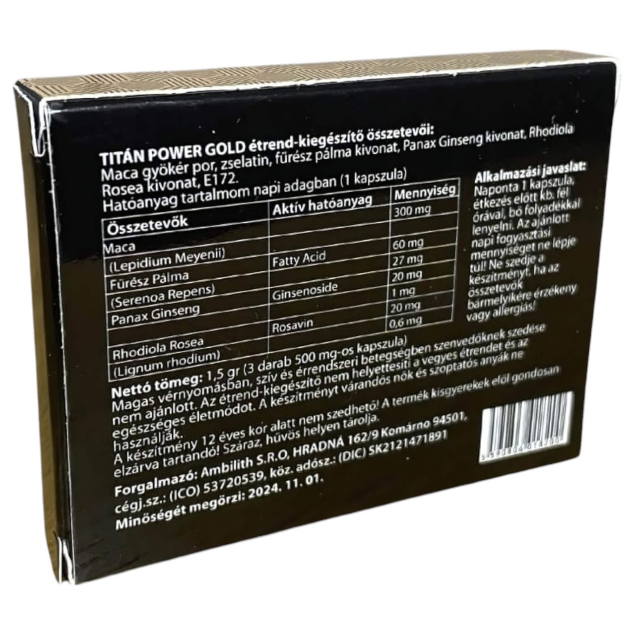 Titán Power Red - étrend kiegészítő férfiaknak (3db) Titán Power Red - étrend kiegészítő férfiaknak (3db)