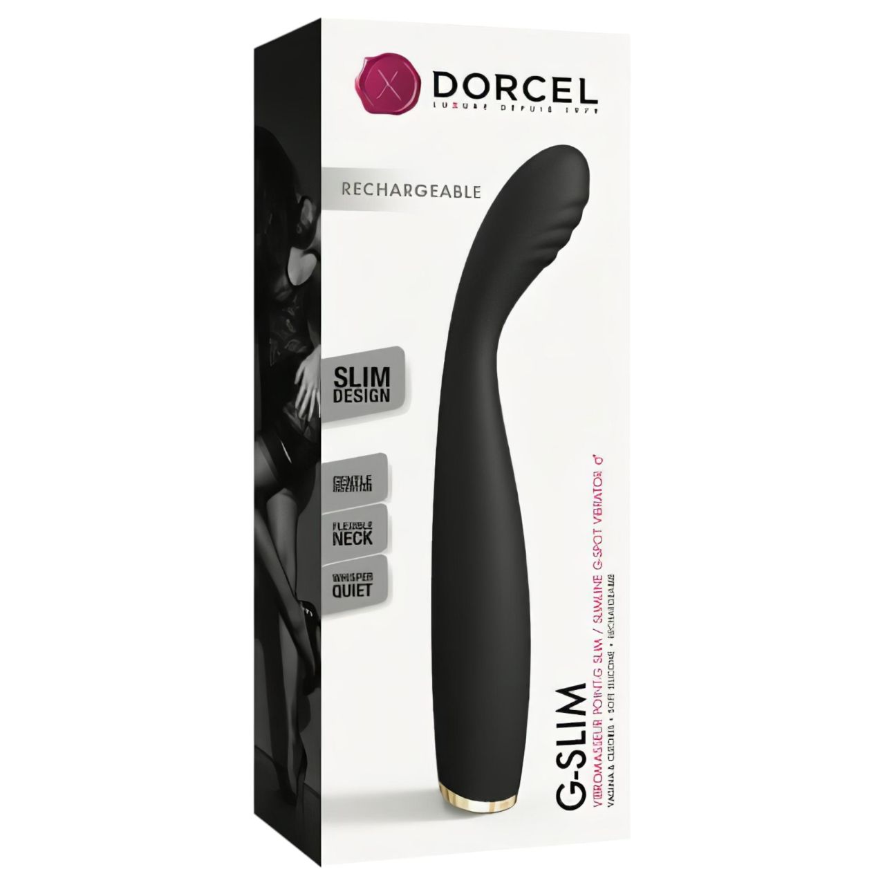 / Dorcel G-slim - akkus, G-pont vibrátor (fekete)