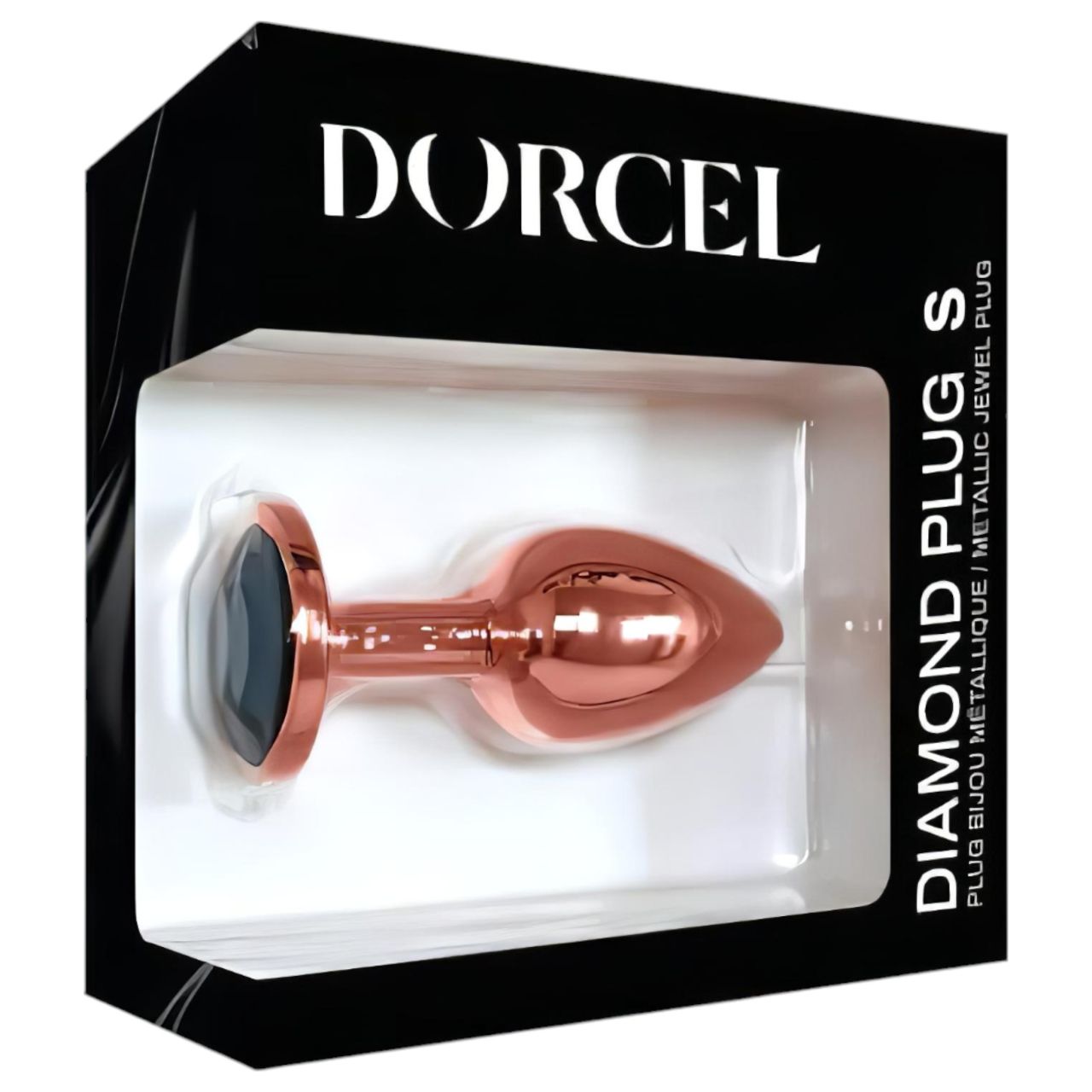 Dorcel Diamond Plug S - alumínium anál dildó - kicsi (rózsaarany)