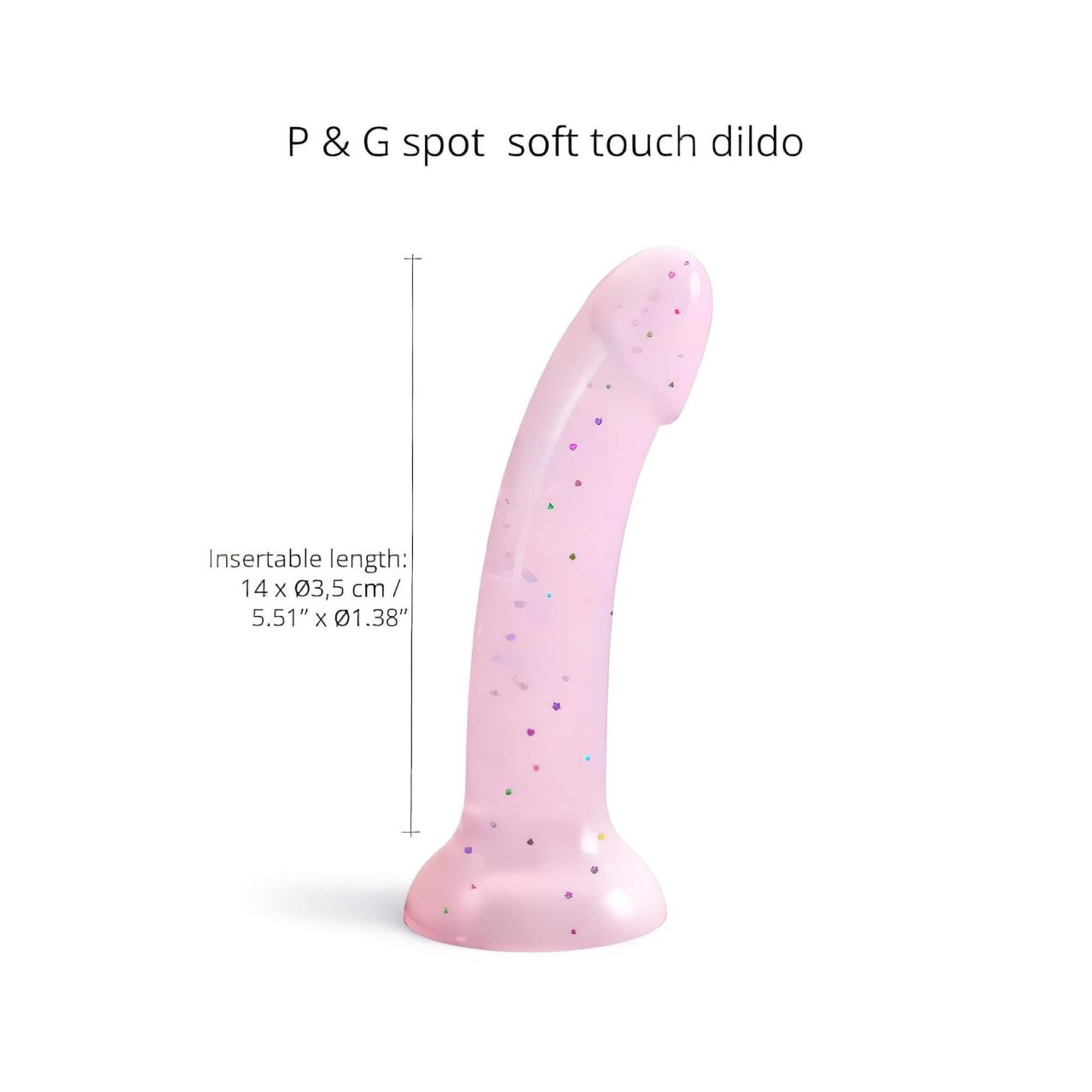 Dildolls Starlight - tapadókorongos, csillagos dildó (pink)