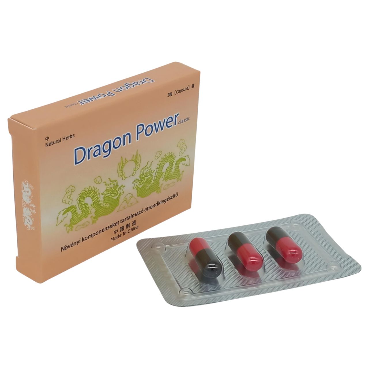 Dragon Power - étrend kiegészítő kapszula férfiaknak (3db) Dragon Power - étrend kiegészítő kapszula férfiaknak (3db)