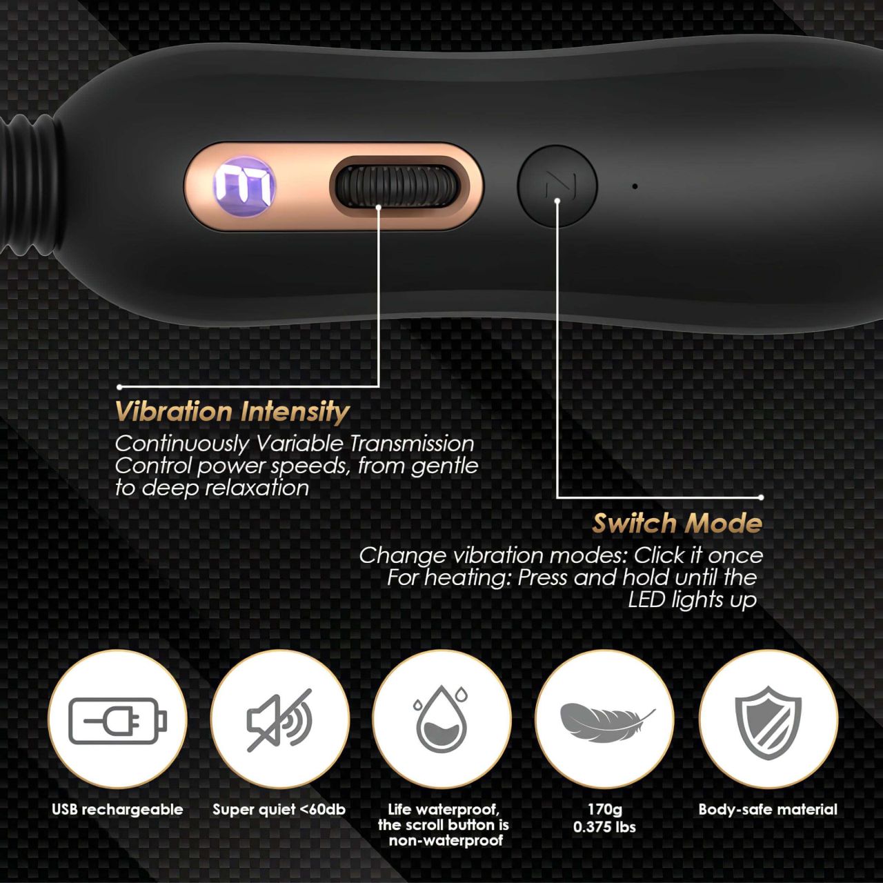 / Vibeconnect Myron Wand - melegítő masszírozó vibrátor