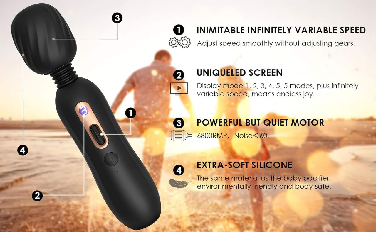 / Vibeconnect Myron Wand - melegítő masszírozó vibrátor