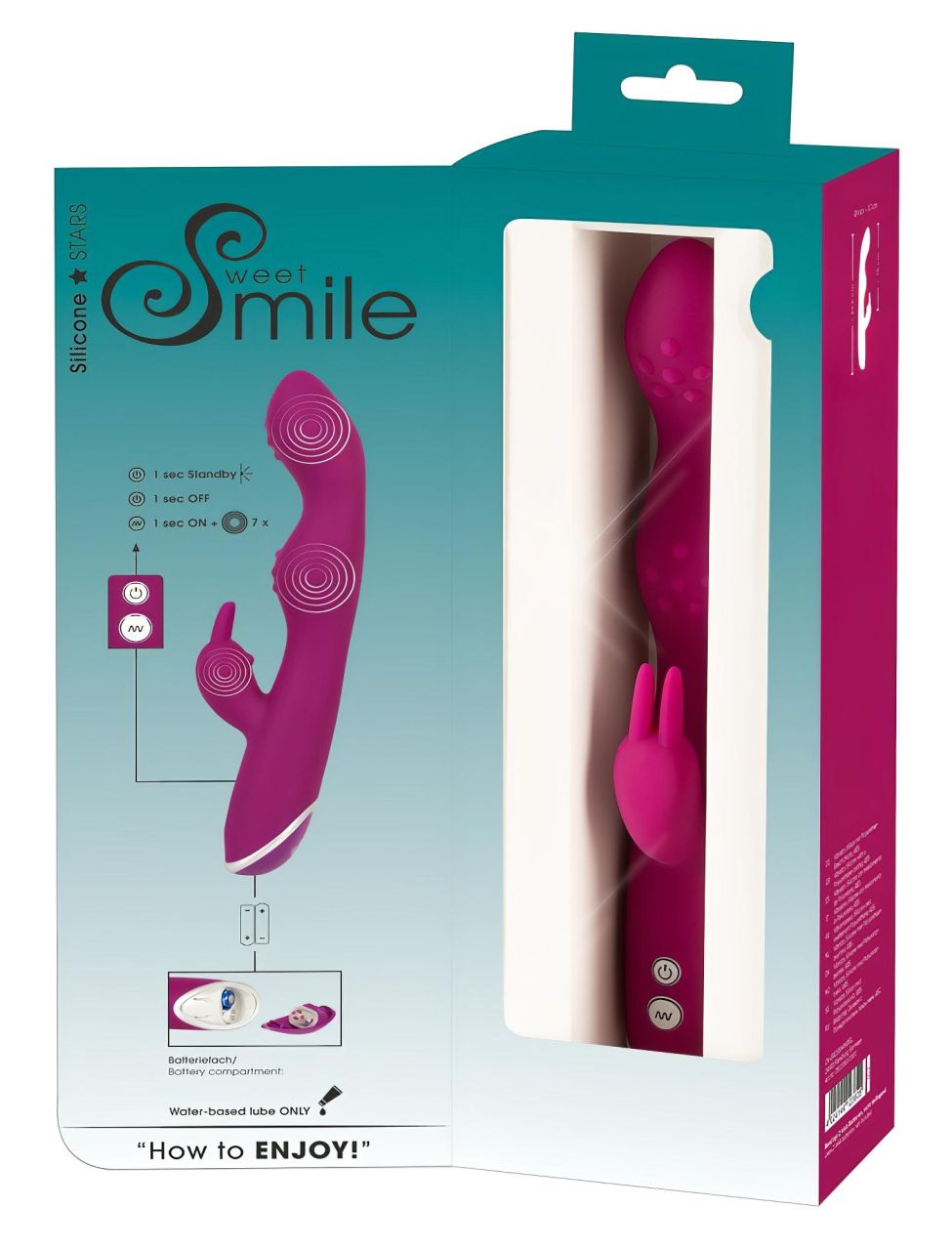 SMILE - flexibilis, csiklókaros A és G-pont vibrátor (lila)