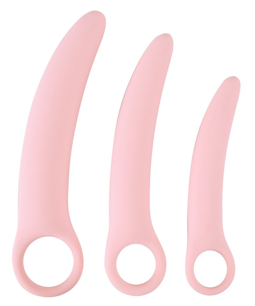 SMILE - Vaginal Trainers - dildó szett - rózsaszín (3 részes)