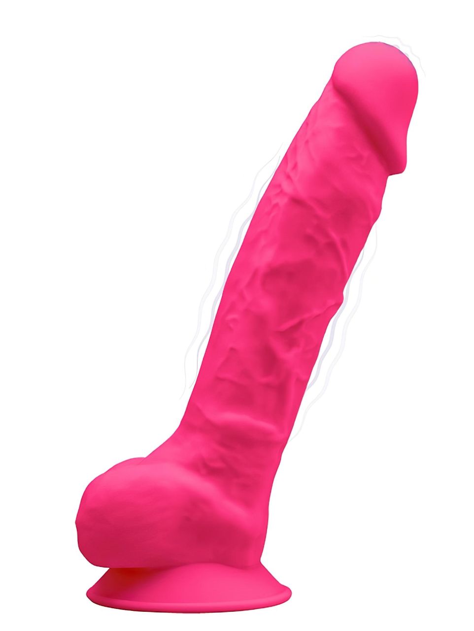 Silexd 8 - alakítható, tapadótalpas, herés vibrátor - 20cm (pink)