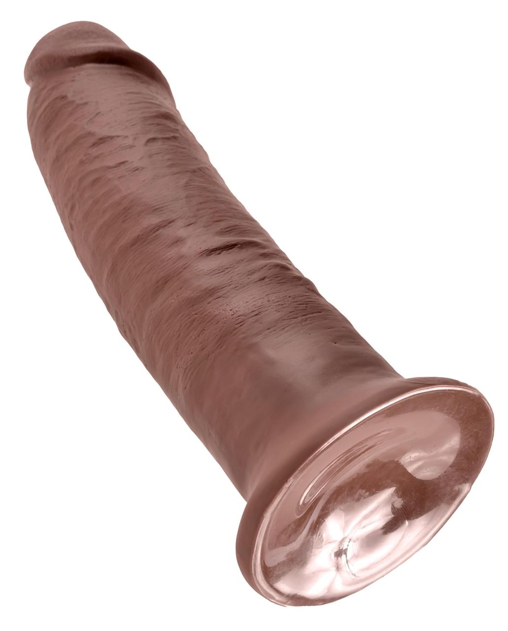 King Cock 10 - nagy tapadótalpas dildó (25cm) - barna