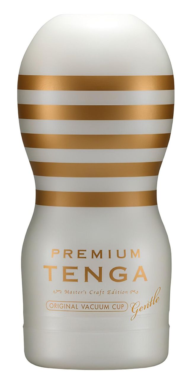 TENGA Premium Gentle - eldobható maszturbátor (fehér)