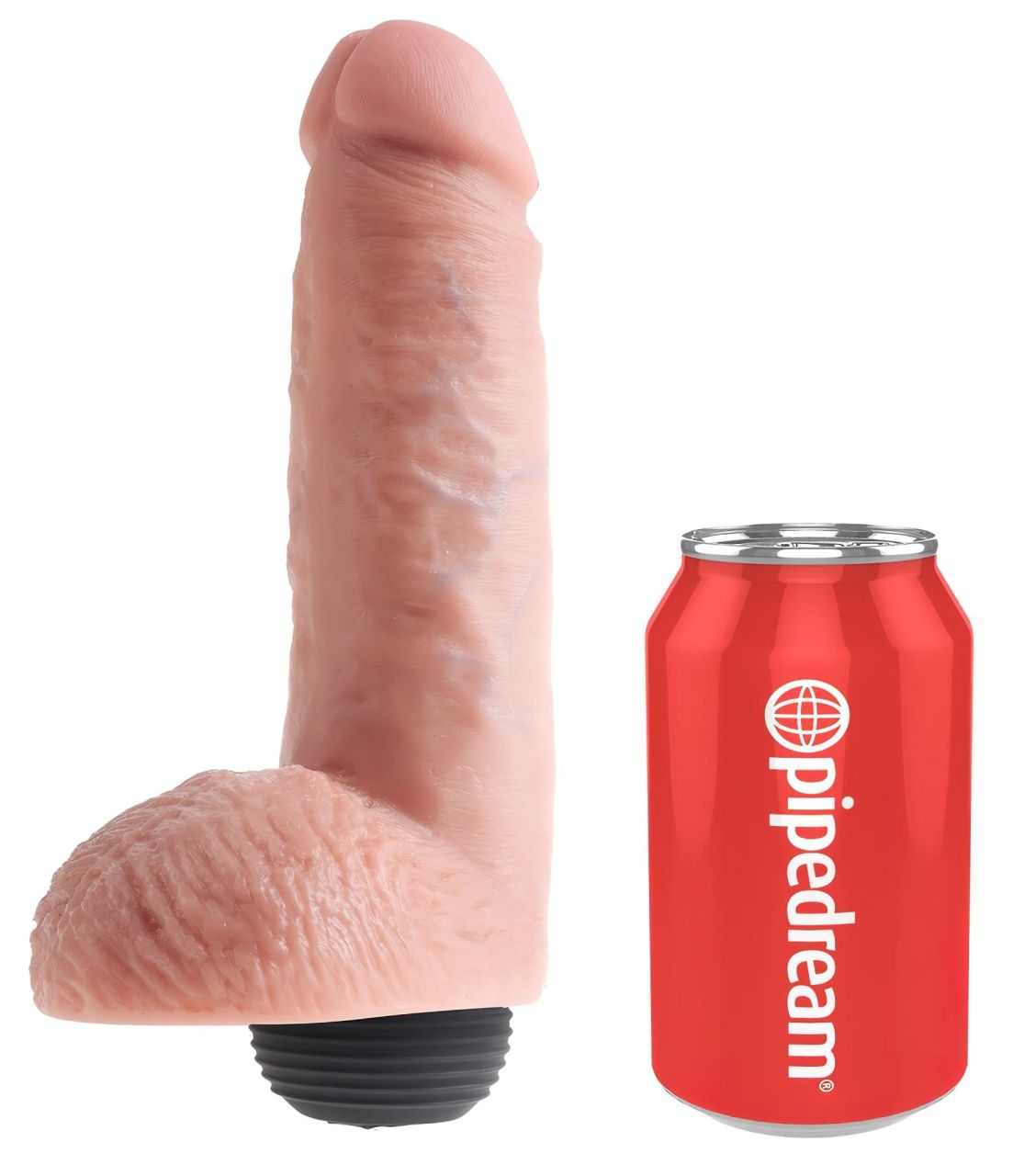 King Cock 8 - élethű spriccelő dildó (20cm) - natúr