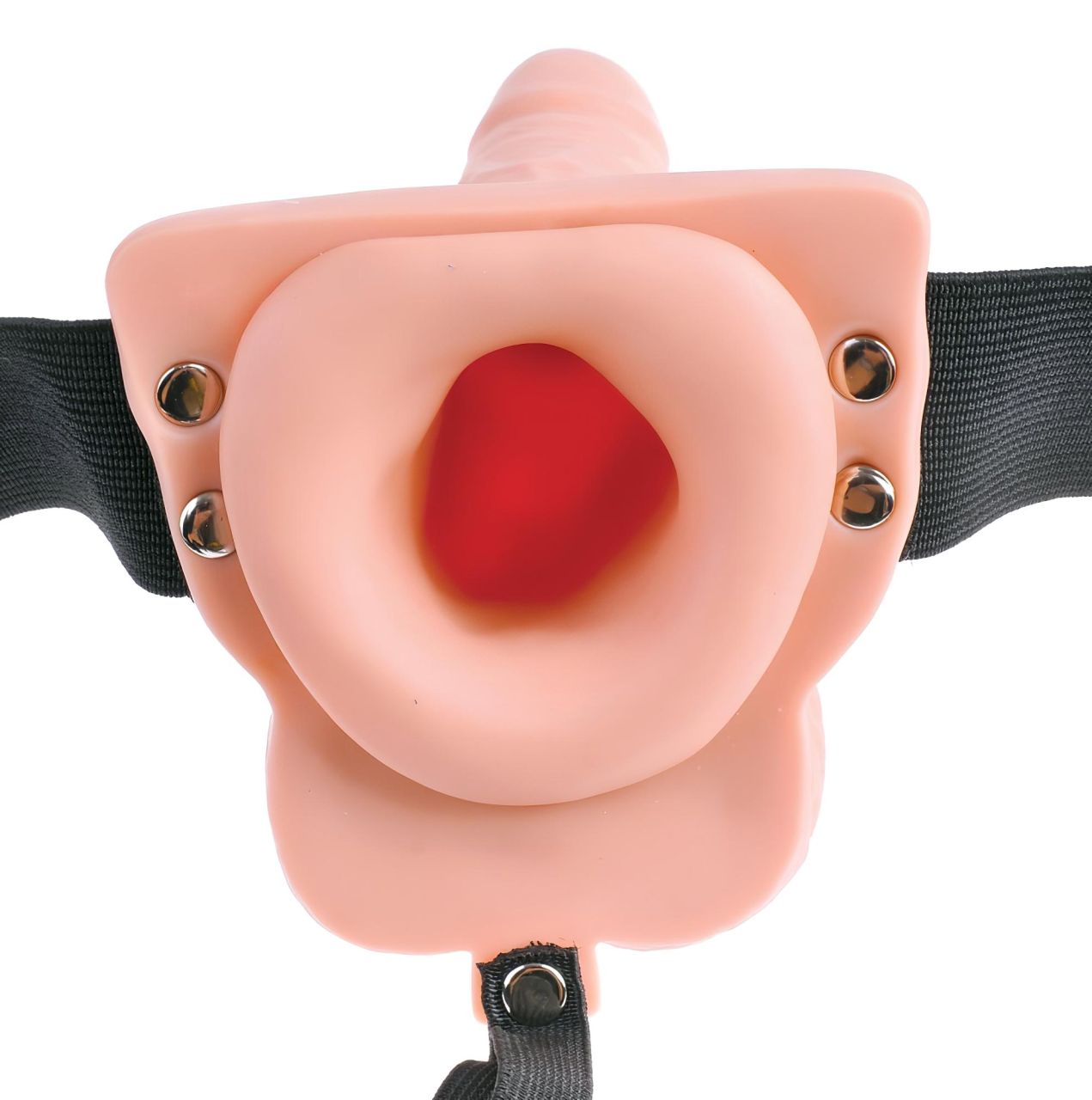 Pipedream - Fetish Strap-On 6 - felcsatolható, üreges vibrátor (testszínű) Pipedream - Fetish Strap-On 6 - felcsatolható, üreges vibrátor (testszínű)