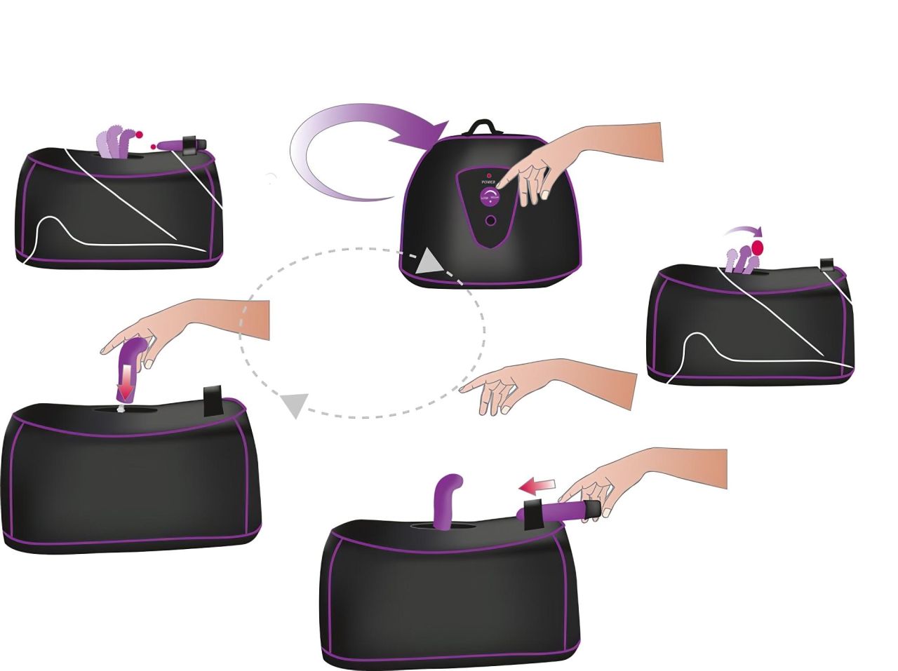 You2Toys - Rotating G- és P-pont - hálózati szexgép You2Toys - Rotating G- és P-pont - hálózati szexgép