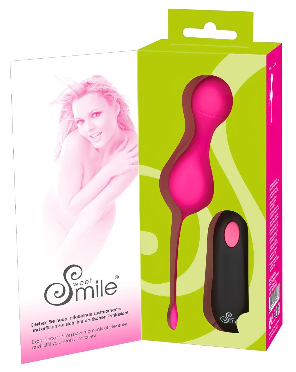 SMILE Love Balls - akkus, rádiós vibrációs tojás (pink)