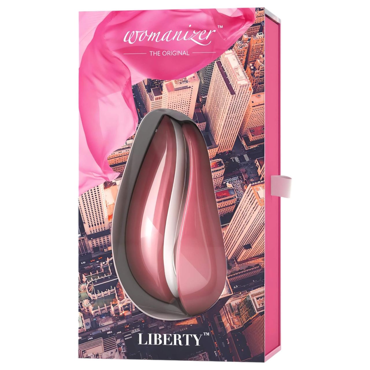 / Womanizer Liberty - akkus léghullámos csiklóizgató (pink)