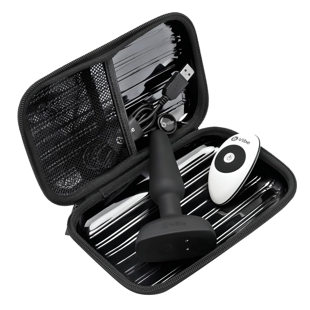 / b-Vibe trio - 3 motoros anál vibrátor (fekete)